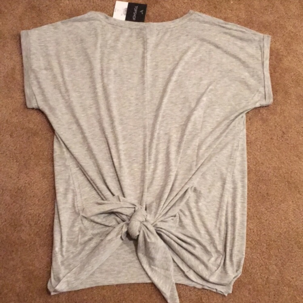 NWT Topshop split back high low tee - Picture 7 of 8
